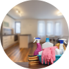 Residential cleaning circle image